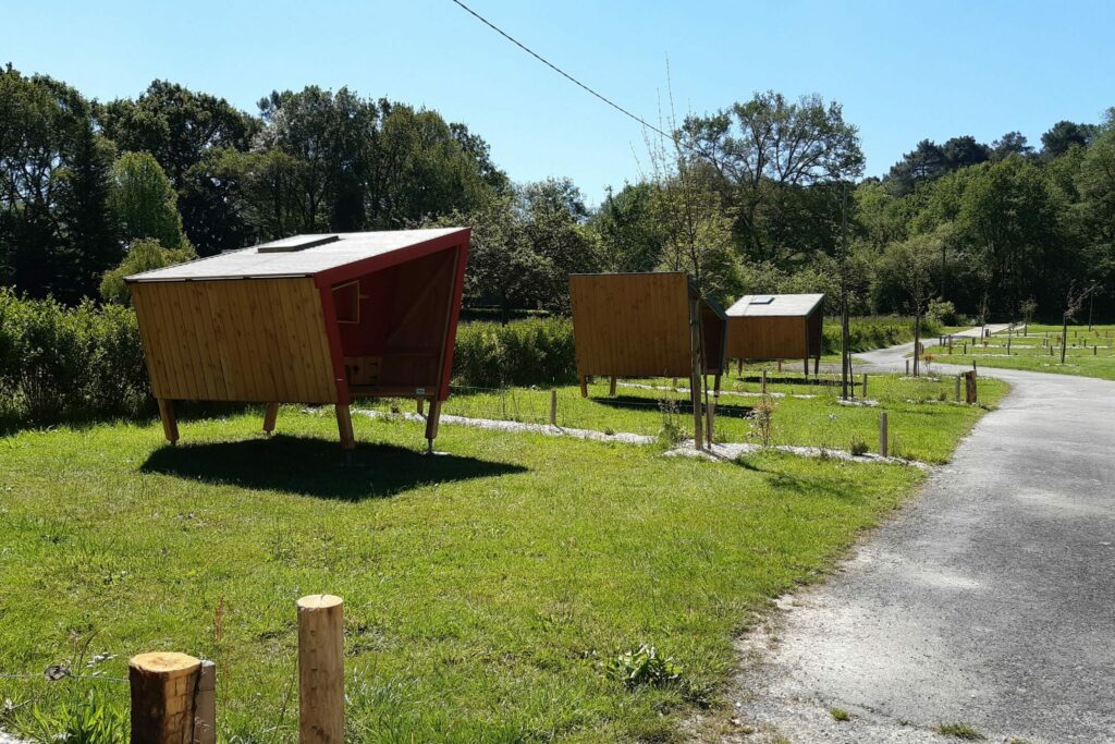 cabanes étape - camping l'île aux pies - Redon