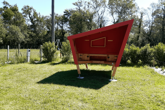 cabane étape 18 - camping de l'île aux pies